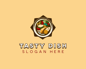 Vegetable Soup Cuisine logo design