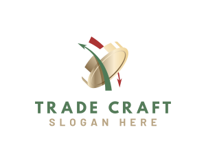 Trading - Coin Trading Stocks logo design