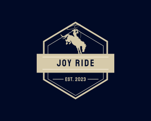 Riding Horse Rodeo logo design