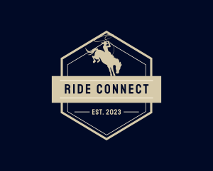 Riding Horse Rodeo logo design