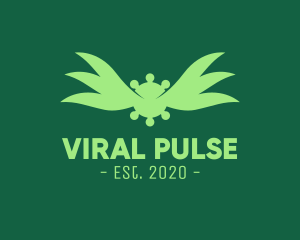 Virus - Airborne Virus Wings logo design
