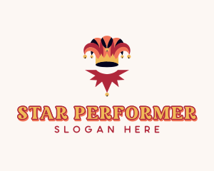 Entertainer - Jester Hat Costume logo design