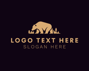 Grizzly - Forest Brown Bear logo design