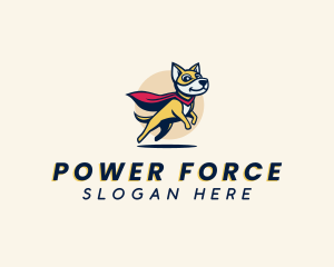 Superhero - Cartoon Superhero Dog logo design