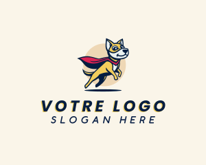Cartoon - Cartoon Superhero Dog logo design