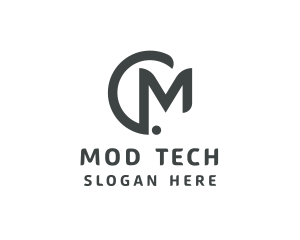 Modern Tech Letter M logo design