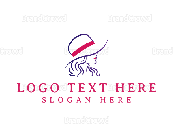 Elegant Lady Hat Logo