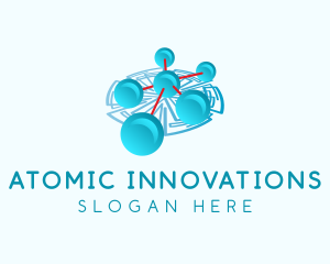 Atomic - Molecular Science Atom logo design