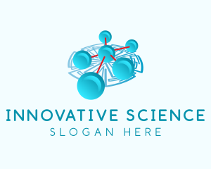 Science - Molecular Science Atom logo design