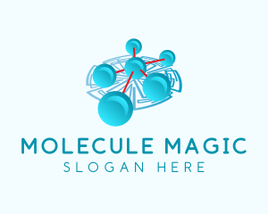 Molecule - Molecular Science Atom logo design