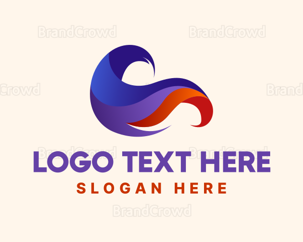 Abstract Gradient Wave Logo