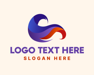 Abstract - Abstract Gradient Wave logo design