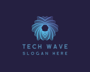 Gradient Waves Business logo design