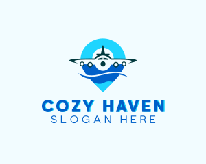 Airplane Travel Vacation logo design