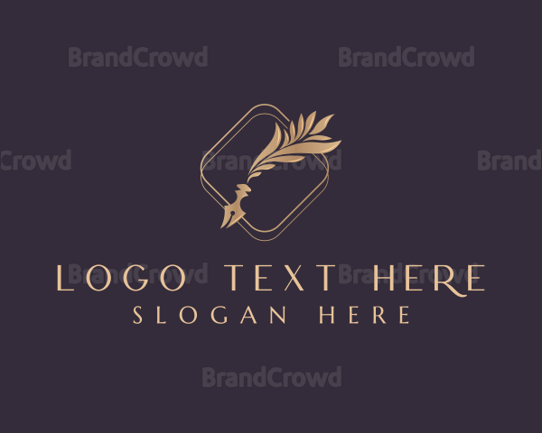 Elegant Quill Writer Logo