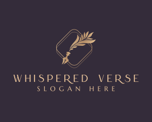 Poetry - Elegant Quill Writer logo design