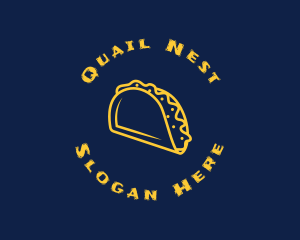 Mexican Taco Snack Logo