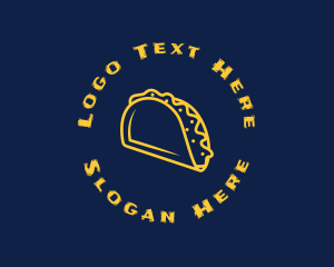 Mexican Taco Snack Logo