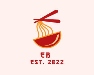 Chinese - Wanton Noodle Soup Bowl logo design