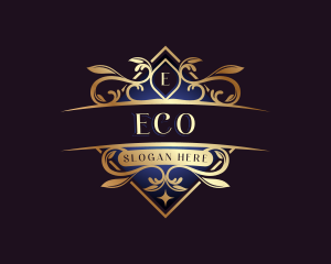 Floral Luxury Crest Logo