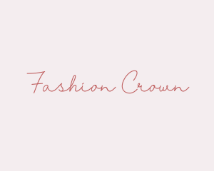 Feminine fashion Signature logo design