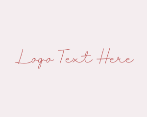 Word - Feminine fashion Signature logo design
