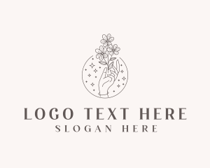 Hand - Artisanal Floral Decorator logo design