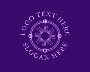 Fortune Telling Tarot Sun Logo