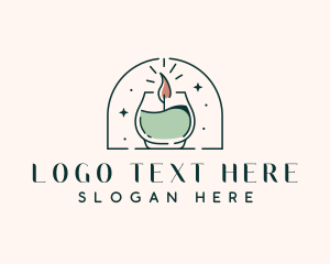 Light - Aesthetic Candle Wellness logo design