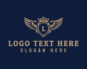 Shield - Luxurious Crown Shield logo design