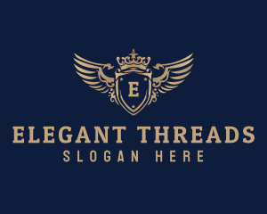 Luxurious Crown Shield logo design