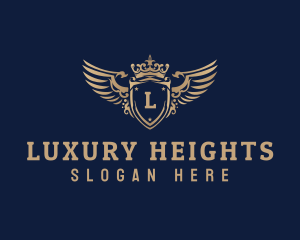 Luxurious Crown Shield logo design