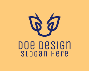 Doe - Wild Deer Animal logo design