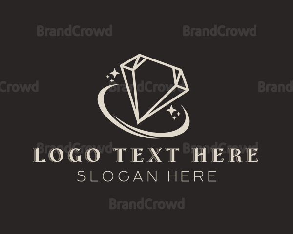 Diamond Gemstone Jewelry Logo