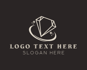 Expensive - Diamond Gemstone Jewelry logo design