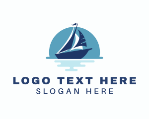 Sailboat - Sailing Sea Yacht logo design