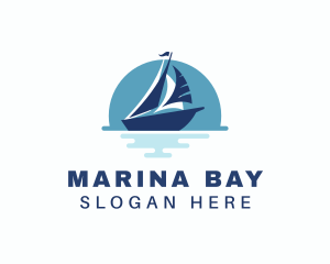 Sailing Sea Yacht  logo design