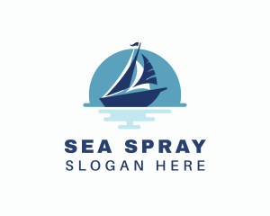 Sailing Sea Yacht  logo design