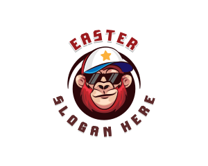 Hipster Monkey Gaming Logo