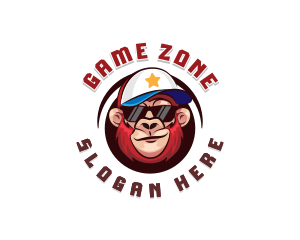 Hipster Monkey Gaming logo design