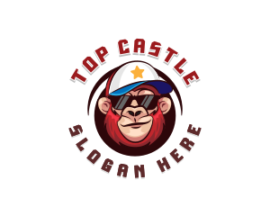 Gangster - Hipster Monkey Gaming logo design