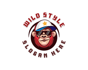 Hipster Monkey Gaming logo design