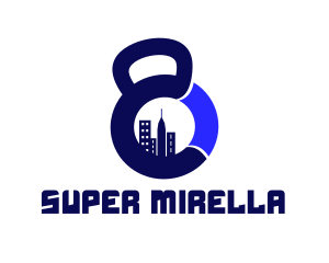 Skyscraper - Kettlebell Building City logo design