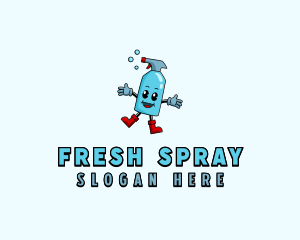 Spray Cleaning Sanitation logo design