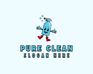 Spray Cleaning Sanitation logo design