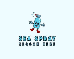 Spray Cleaning Sanitation logo design