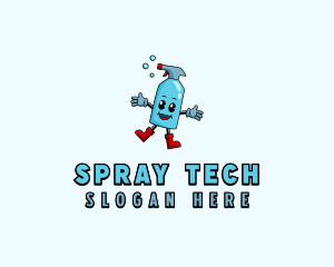 Spray Cleaning Sanitation logo design