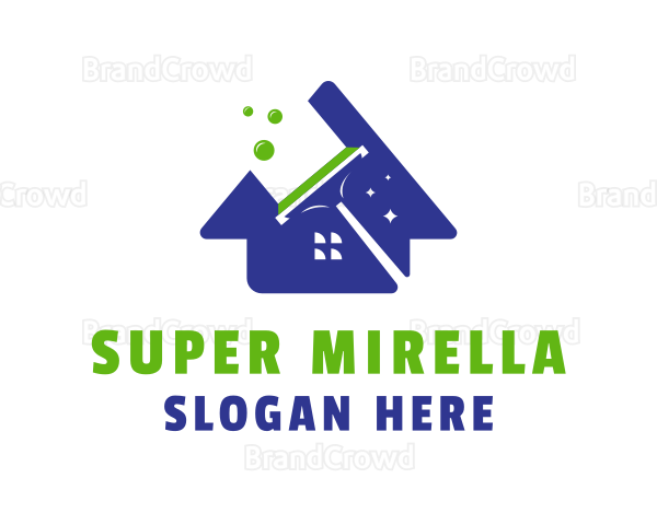 Home Cleaning Wiper Logo