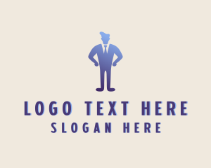 Businessman - Corporate Employee Job logo design