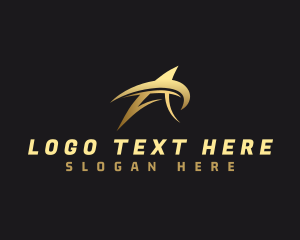 Amusement - Star Swoosh Letter A logo design